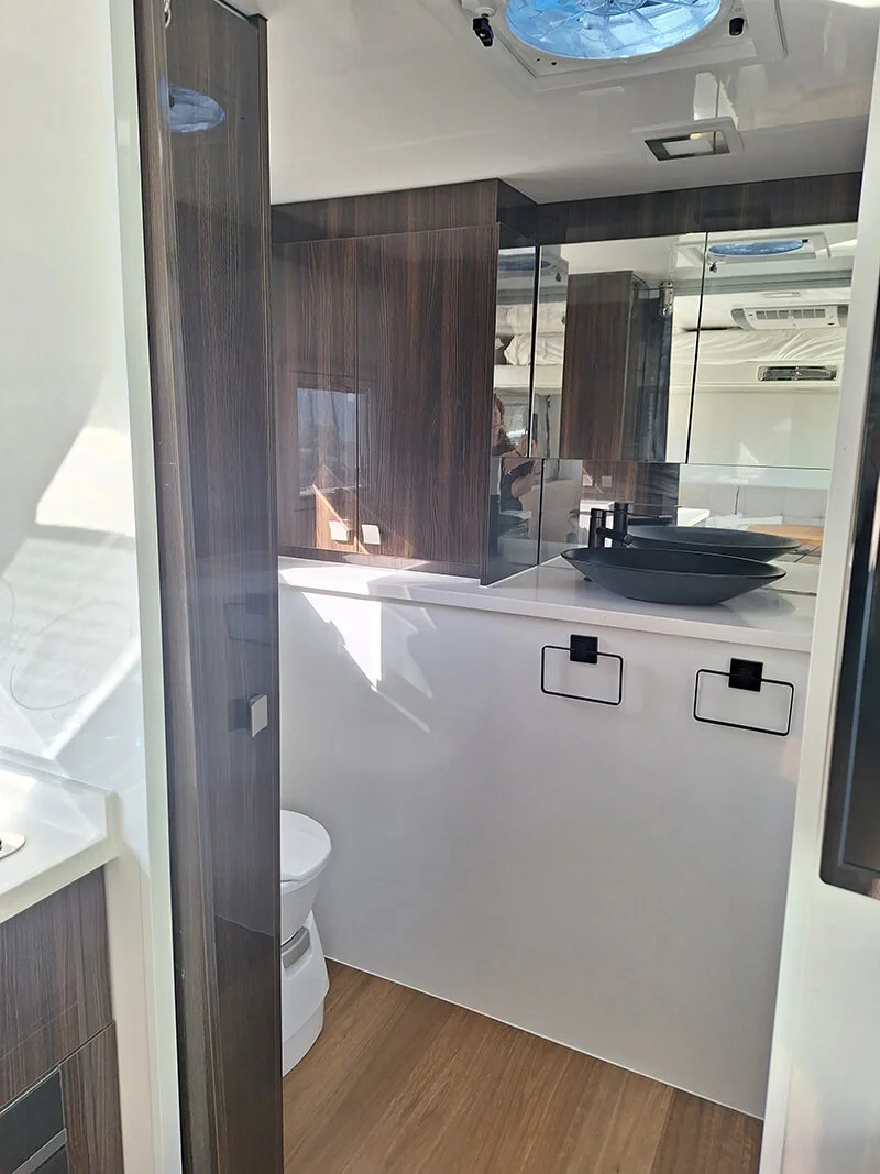Bathroom in Expedition Vehicle